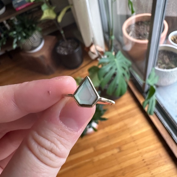 Leah Alexandra Gem ring - Teal - Picture 3 of 4